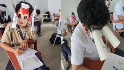 चौंक गए न ! यह बच्चों की पार्टी नहीं, नकल रोकने का अनोखा जुगाड़ है, Photos