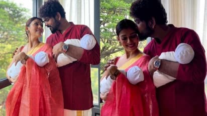 இரட்டை குழந்தைகளுடன் தீபாவளி கொண்டாடிய விக்னேஷ் சிவன் - நயன்தாரா தம்பதி..!