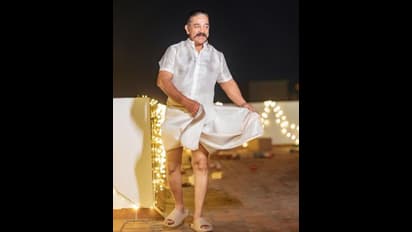 வேஷ்டி..சட்டையில் கலக்கும் கமல்ஹாசன்..மாஸ் காட்டும் உலகநாயகன் 