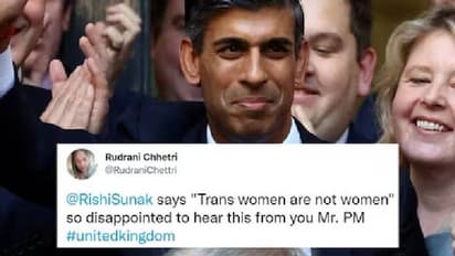 ട്രാൻസ് വുമൺ സ്ത്രീകളല്ലെന്ന് റിഷി സുനക്; കടുത്ത വിമർശനവുമായി സോഷ്യൽ മീഡിയ