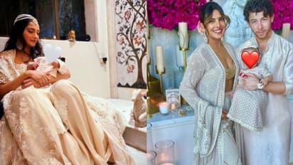 പ്രിയങ്കയുടെ മാള്‍ട്ടിയുടെയും സോനത്തിന്‍റെ വായുവിന്‍റെയും ആദ്യ ദീപാവലി; ചിത്രങ്ങള്‍ വൈറല്‍