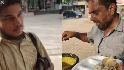 ഷൂ പോളിഷ് ചെയ്യുന്നയാള്‍ക്ക് സൗജന്യമായി ഭക്ഷണം നല്‍കി തട്ടുകടക്കാരന്‍; വൈറലായി വീഡിയോ