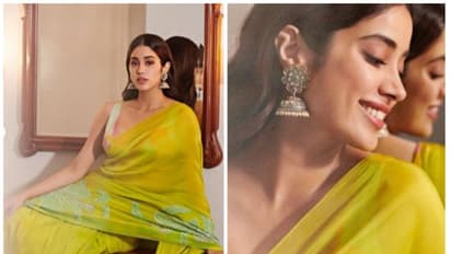 പച്ച സാരിയിൽ അതീവ സുന്ദരിയായി ജാന്വി കപൂര് ; ചിത്രങ്ങൾ വെെറൽ