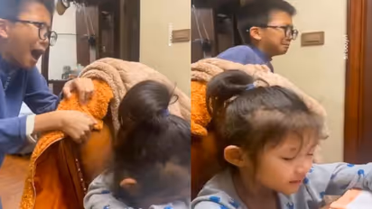 छोटी बहन को मैथ पढ़ाते-पढ़ाते अचनाक जोर-जोर से रोने लगा भाई, Viral Video को देख बचपन की आ जाएगी याद