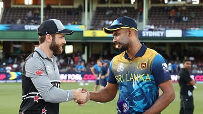 டி20 உலக கோப்பை: இலங்கைக்கு எதிரான போட்டியில் டாஸ் வென்ற நியூசிலாந்து அதிரடி முடிவு.! 2 அணிகளிலும் ஒரு மாற்றம்