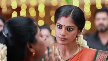 bharathi kannamma  : சாந்தி கழுத்தில் அருவாமனையை வைத்த கண்ணம்மா..வெண்பாவிற்கு காத்திருக்கும் அதிர்ச்சி