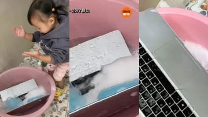 അച്ഛന്‍റെ ലാപ്‌ടോപ്പ് സോപ്പ് വെള്ളത്തില്‍ കഴുകി 'വൃത്തിയാക്കി' മകള്‍; പിന്നിലെ കാരണം ഇതാണ്...