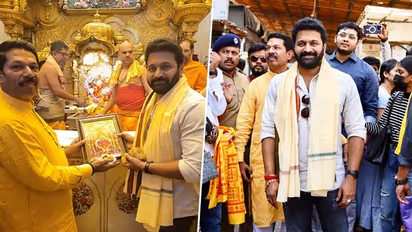 Kantara star Rishab Shetty seeks blessings at Siddhivinayak Temple