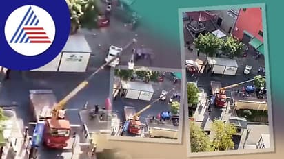 ಕ್ರೇನ್ ಮೂಲಕ ಕೋವಿಡ್ ರೋಗಿಯ ಸ್ಥಳಾಂತರಿಸಿದ ಚೀನಾ: ವಿಡಿಯೋ ವೈರಲ್ 