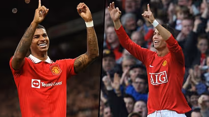 Rashford's celebration after scoring 100th Man United goal brings back young Ronaldo memories