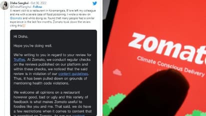 സൊമാറ്റോയില്‍ നിന്നുള്ള അനുഭവം കമന്‍റ് ചെയ്ത് യുവതി; സംഭവം 'മുക്കാൻ ശ്രമം' എന്ന് ആരോപണം