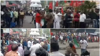 നഗരമധ്യത്തിൽ സിപിഐ-കോൺഗ്രസ് ഏറ്റുമുട്ടൽ; പ്രമുഖ നേതാക്കളടക്കം 35 പേർക്കെതിരെ ജാമ്യമില്ലാ വകുപ്പ് പ്രകാരം കേസ്