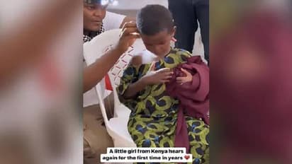 കേൾവിശക്തിയില്ലാതിരുന്ന കുട്ടിക്ക് ശ്രവണസഹായി, ആ സന്തോഷം കണ്ടോ? 