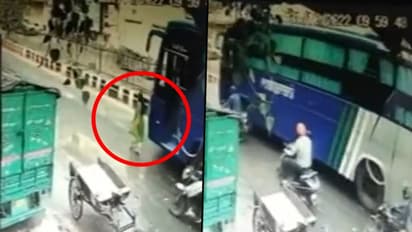 Watch: Bus knocks down woman while trying to cross road in Delhi; horrific video goes viral