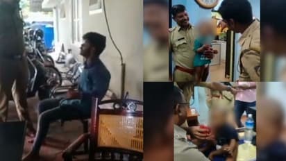 മയക്കുമരുന്ന് ലഹരിയിൽ പിഞ്ചുകുഞ്ഞുങ്ങളുമായി പൊലീസ് സ്റ്റേഷനില്‍ യുവാവിന്‍റെ പരാക്രമം