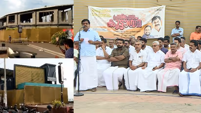 'എഎൻ ഷംസീറിന്റെ സഹോദരൻ എഎന് ഷാഹിര് കോഴിക്കോട് സൗത്ത് ബീച്ചില് അനധികൃത നിർമാണം നടത്തി'; കോൺഗ്രസ് പ്രതിഷേധം