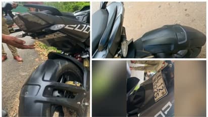 കാന്തമുപയോഗിച്ച് നമ്പർ പ്ലേറ്റ് മടക്കി; നിയമലംഘനം നടത്തിയ ബൈക്ക് പിടിച്ചെടുത്ത് പൊലീസ്