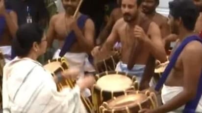 ചെന്നൈയില്‍ ചെണ്ടകൊട്ടി മമത ബാനര്‍ജി - വൈറലായി വീഡിയോ