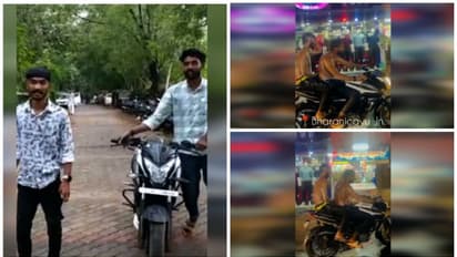 'നനഞ്ഞു, എന്നാപ്പിന്നെ കുളിച്ചേക്കാം'; ബൈക്കില്‍ സഞ്ചരിച്ച് കുളി; കൊല്ലത്ത് രണ്ട് യുവാക്കൾ അറസ്റ്റില്‍