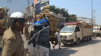 ಕೊಪ್ಪಳ: ಬಸವೇಶ್ವರ ವೃತ್ತದಲ್ಲಿ ಟ್ರಾಫಿಕ್ ಜಾಮ್:  ವಾಹನ ಸವಾರರ ಪರದಾಟ