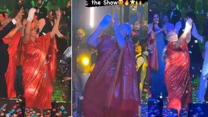 ಡಾನ್ಸ್ ಫ್ಲೋರ್ ಚಿಂದಿ ಮಾಡಿದ ಅಜ್ಜಿ : ವಿಸಿಲ್ ಹೊಡೆದು ಹುರಿದುಂಬಿಸಿದ ತರುಣರು