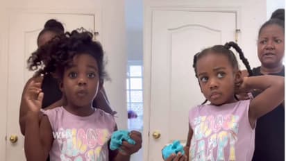 'ഇതെന്താ എന്‍റെ തലമുടി ഇങ്ങനെ?'; അമ്മയെ ഹെയര്‍ സ്റ്റൈലിങ് പഠിപ്പിച്ച് കുറുമ്പി; വൈറലായി വീഡിയോ 