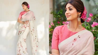 ഫ്ലോറൽ സാരിയില്‍ മനോഹരിയായി ശില്‍പ ഷെട്ടി; ചിത്രങ്ങള്‍ വൈറല്‍