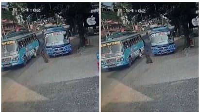 ബസുകളുടെ മരണപ്പാച്ചിൽ, യാത്രക്കാരി രക്ഷപ്പെട്ടത് തലനാരിഴക്ക്, നടപടിക്ക് മോട്ടോർ വാഹന വകുപ്പ്