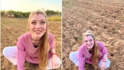 ഭര്തൃമാതാവിനൊപ്പം ഉള്ളി കൃഷി ചെയ്യുന്ന ജര്മന്കാരി; വൈറലായി വീഡിയോ