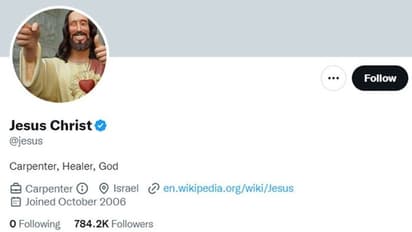 Twitter goes berserk after Jesus Christ gets a Blue Tick