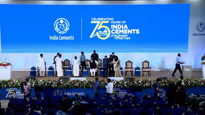 இந்தியா சிமென்ட்ஸ் 75வது ஆண்டு விழா.. அமித்ஷாவை புகழ்ந்து தள்ளிய  இந்தியா சிமெண்ட்ஸ் நிறுவனர் சீனிவாசன்
