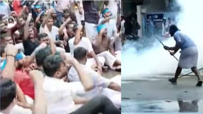 കെഎസ്യു സെക്രട്ടേറിയറ്റ് മാർച്ചിൽ സംഘർഷം, പൊലീസ് ജലപീരങ്കി പ്രയോഗിച്ചു, പിരിഞ്ഞ് പോകാതെ പ്രവർത്തകർ