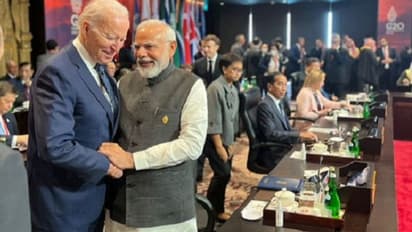 G - 20 Summit: ಪ್ರಧಾನಿ ಮೋದಿಗೆ ಹಸ್ತಲಾಘವ ಮಾಡಲು ಹಿಂದೆ ಹಿಂದೆ ಬಂದ ಅಮೆರಿಕ ಅಧ್ಯಕ್ಷ ಜೋ ಬೈಡೆನ್‌:  ವಿಡಿಯೋ ನೋಡಿ..