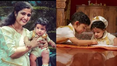 മകന്റെ മാമോദീസ, സന്തോഷം പങ്കുവച്ച് ശാലു കുര്യൻ; ചിത്രങ്ങൾ