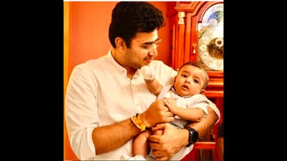 ತೇಜಸ್ವಿ ಸೂರ್ಯ ತೋಳಲ್ಲಿ ಅಮೂಲ್ಯಾ ಮಕ್ಕಳು; ಫೋಟೋ ವೈರಲ್