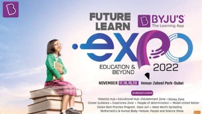 ബൈജൂസ് ഫ്യൂച്ചര് ലേണ് എക്സ്പോ നവംബര് 17 മുതല് 20 വരെ ദുബൈയില്