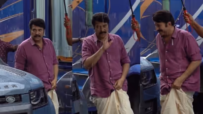 ബാക് ഗ്രൗണ്ടിൽ 'ബി​ഗ് ബി' തീം സോം​ഗ്; സ്ക്രീനിൽ 'മാത്യു ദേവസി'; 'കാതൽ' ലൊക്കേഷൻ വീഡിയോ