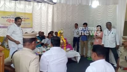 വില്ലേജ് ഓഫീസ് ഉദ്ഘാടനത്തിന് എത്തിയ മന്ത്രിക്കും ചീഫ് വിപ്പിനും മുൻപിൽ ബിജെപി നേതാവിന്റെ രോഷപ്രകടനം