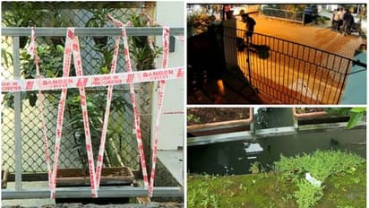 കുട്ടി ഓടയില് വീണ സംഭവം; അനാസ്ഥ തുടര്ന്ന് നഗരസഭ, അപകടസ്ഥലത്ത് സ്ലാബ് ഇട്ടില്ല, പകരം 'തട്ടിക്കൂട്ട് കമ്പി'