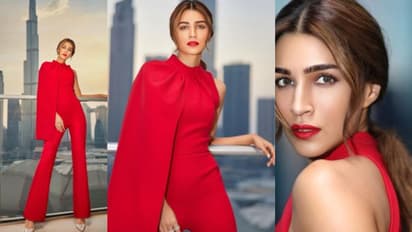  റെഡ് ജംസ്യൂട്ടില്‍ സൂപ്പര്‍ കൂള്‍ ലുക്കില്‍ കൃതി സനോന്‍; ചിത്രങ്ങള്‍ വൈറല്‍