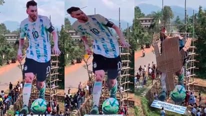 FIFA World Cup: கேரளாவில் களைகட்டிய கொண்டாட்டம்.. பிரம்மாண்ட கட் அவுட்டுகள்! மெஸ்ஸியின் கட் அவுட் உடைந்த சோகம்