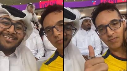 ഖത്തര്-ഇക്വഡോര് മത്സരത്തിനിടെ ഗ്യാലറിയിൽ വാക്പോര്, ഒടുവില് എല്ലാം പറഞ്ഞ് സോള്വാക്കി; കയ്യടിച്ച് ലോകം