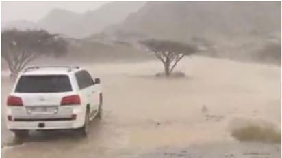 യുഎഇയുടെ പല ഭാഗങ്ങളിലും കനത്ത മഴ