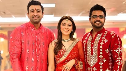 माता की चौकी से शुरू हुई हंसिका मोटवानी की प्री-वेडिंग सेरेमनी, लाल साड़ी में दिखीं खूबसूरत