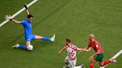 അവസരങ്ങള്‍ നഷ്ടമാക്കി ക്രൊയേഷ്യ, പിടിച്ചുകെട്ടി മൊറോക്കോ; ആദ്യ പകുതി ഗോള്‍രഹിതം