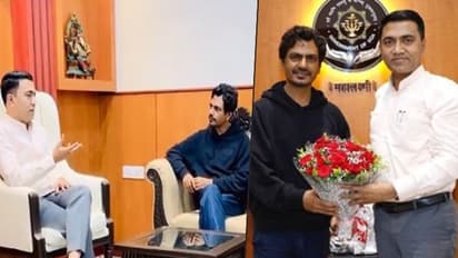 IFFI 2022: Nawazuddin Siddiqui meets CM Pramod Sawant; discusses cinema and art