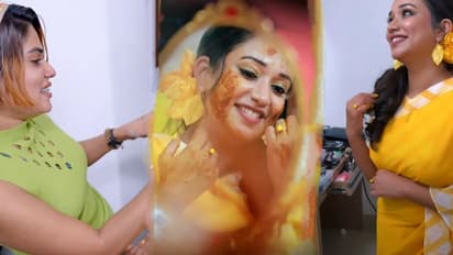 ഹൽദി ആഘോഷത്തിന് ടിന്റുവിനൊപ്പം സിമ്പിളായി ഒരുങ്ങി ഗൗരി കൃഷ്‍ണ, വീഡിയോ