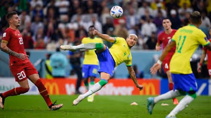 സെർബിയക്കെതിരെ റിച്ചാർലിസന്റെ അക്രോബാറ്റിക് ​ഗോൾ; ഇതുവരെയുള്ളതിൽ മികച്ചതെന്ന് ഫുട്ബോൾ ലോകം 