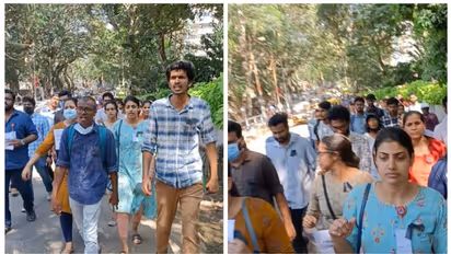 തിരു. മെഡി. കോളജ് ആശുപത്രിയിൽ പിജി ഡോക്ടർമാർ സമരത്തിൽ; ഓപിയെ ബാധിക്കും, പൊലീസ് സ്റ്റേഷൻ മാർച്ചും ഇന്ന്