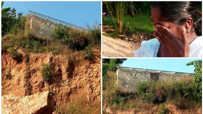 നിർധന കുടുംബത്തിന്റെ അടിത്തറ തോണ്ടി മണ്ണ് മാഫിയ; സുമയും കുടുംബും ജീവിക്കുന്നത് വായനശാലയുടെ ഹാളില്